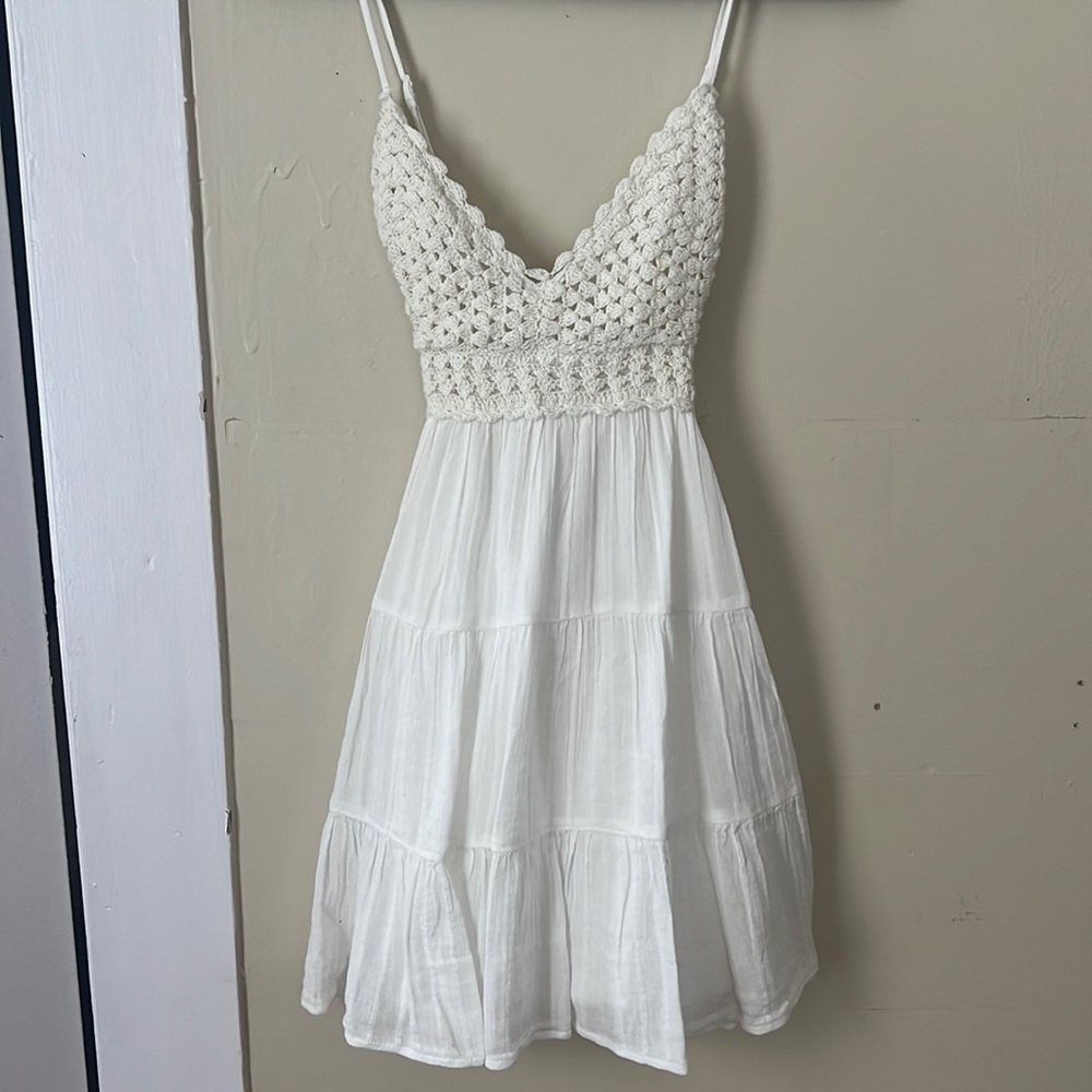 White short Aerie dress